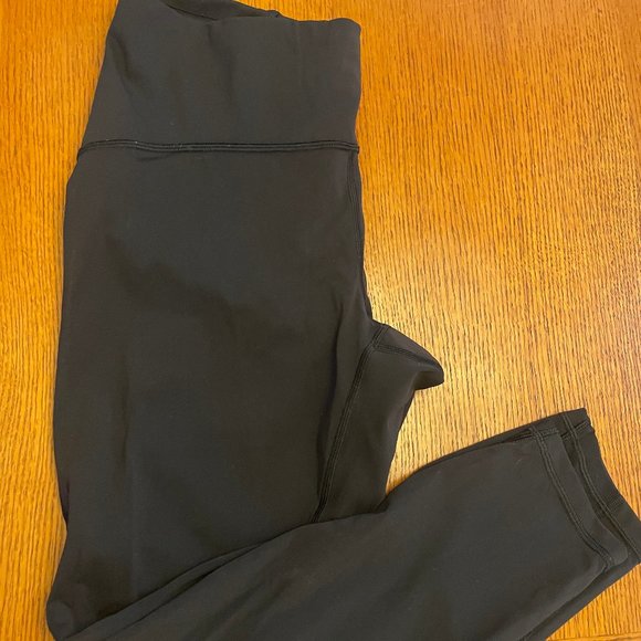 lululemon wunder under mesh detail crops - black - Picture 2 of 5